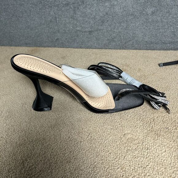 Azalea Wang Heels Akira Black Lace Up Womens Size 11 - Picture 6 of 8